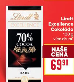 Čokoláda Excellence Lindt