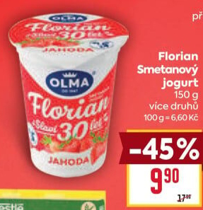 Jogurt smetanový Florian Olma