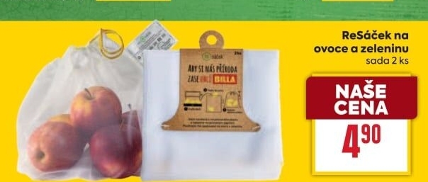 Sáček textilní eko Billa