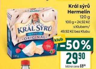 Sýr Hermelín Král sýrů