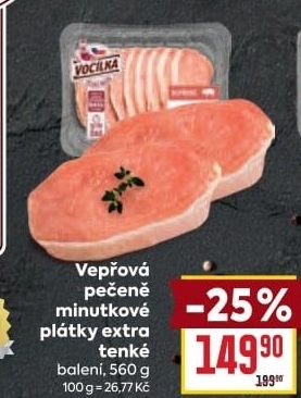 Vepřová pečeně bez kosti Vocílka