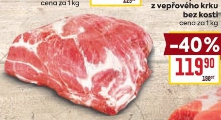 Vepřový krk bez kosti