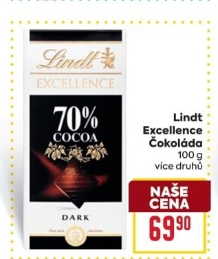 Čokoláda Excellence Lindt