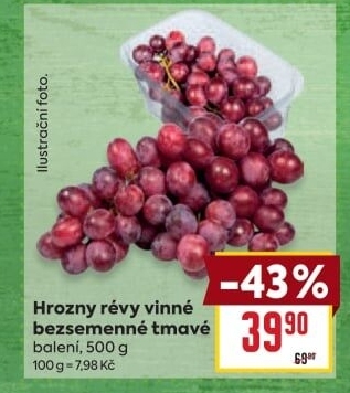 Hrozny tmavé bezsemenné
