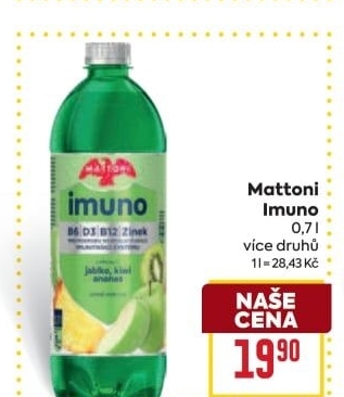 Ochucená voda Mattoni Imuno