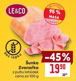 Šunka Zvonařka nejvyšší jakosti LE&amp