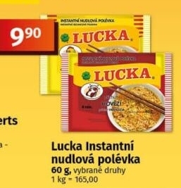 Instantní polévka Lucka