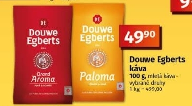 Mleté kávy Douwe Egberts