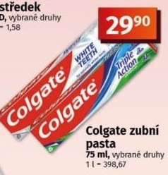 Pasty na zuby Colgate