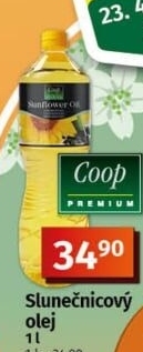 Slunečnicový olej Coop Premium