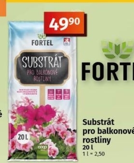 Substrát pro balkonové rostliny Fortel