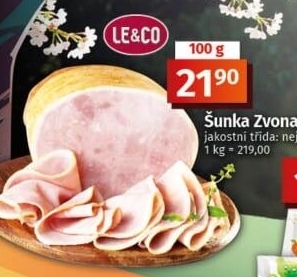 Šunka Zvonařka nejvyšší jakosti LE&amp