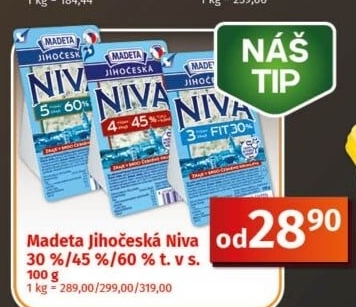 Sýr Niva Jihočeská Madeta