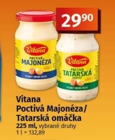 Tatarská omáčka poctivá Vitana