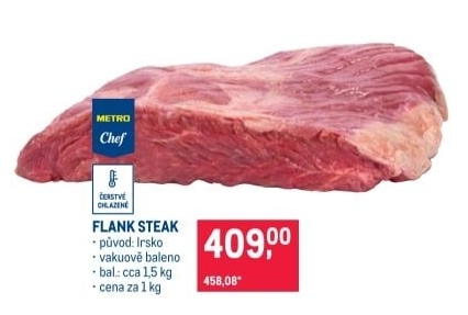 Flank steak Metro Chef