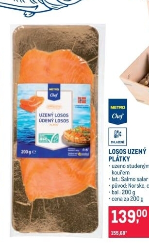 Losos uzený Metro Chef