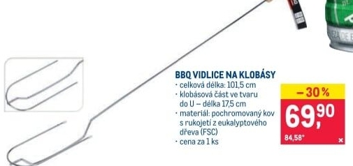 Opékací vidlice BBQ
