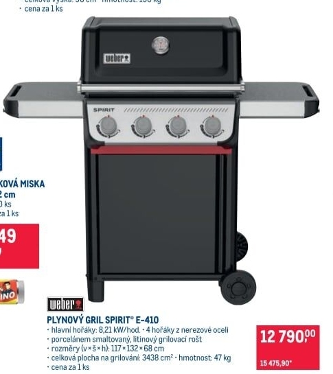 Plynový gril Weber Spirit E-410