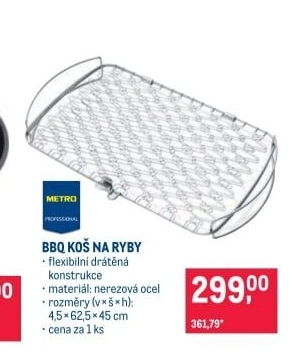 Rošt na grilování ryb Metro Professional