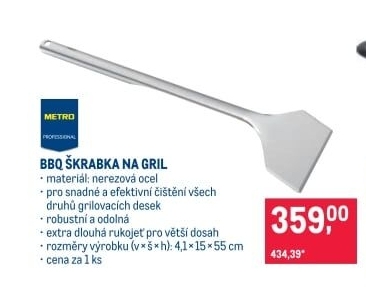Škrabka na gril Metro Professional