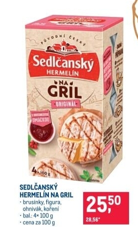 Sýr Hermelín na gril Sedlčanský