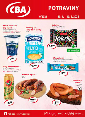 akční leták CBA 29.4.2026-10.5.2026