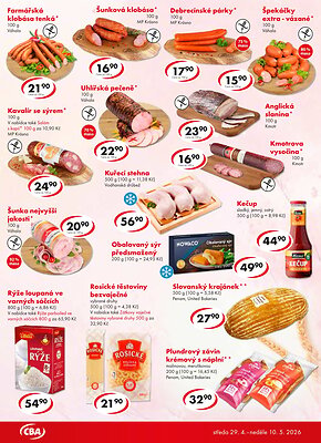 akční leták CBA 29.4.2026-10.5.2026