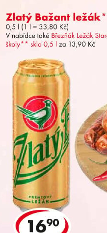 Pivo světlý ležák staré školy Březňák