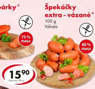 Špekáčky extra vázané Váhala