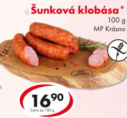 Šunková klobása Krásno