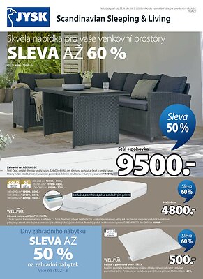 akční leták Jysk 22.4.2026-26.5.2026