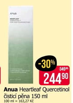 Čisticí pleťová pěna Heartleaf Anua