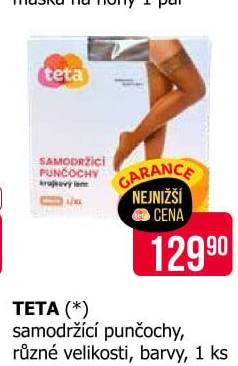 Dámské samodržící silonové punčocháče Teta