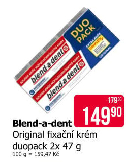 Fixační krém na zubní protézu Blend-a-dent