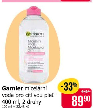 Micelární voda Garnier