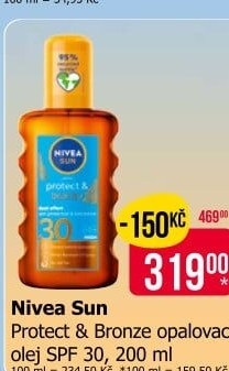 Olej na opalování ve spreji OF 30 Protect&amp