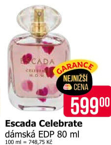 Parfémovaná voda dámská Celebrate Now Escada