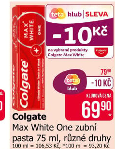 Pasta na zuby Max White One Colgate