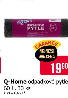 Pytle na odpadky 60 l Q Home