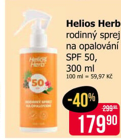 Sprej na opalování OF 50 Helios Herb