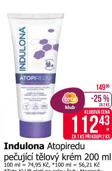 Tělový krém Atopiredu Indulona
