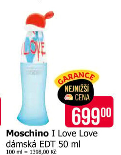 Toaletní voda dámská I love love Moschino