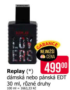 Toaletní voda pánská Replay