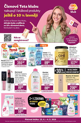 akční leták Teta drogerie 23.4.2026-4.5.2026