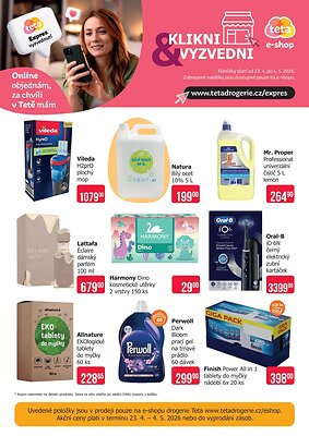 akční leták Teta drogerie 23.4.2026-4.5.2026