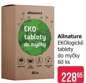 Tablety do myčky Allnature