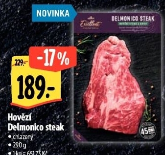 Hovězí roštěná vysoká – Delmonico steak Albert Excellent