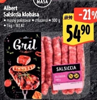 Klobásy Salsiccia Albert Gril