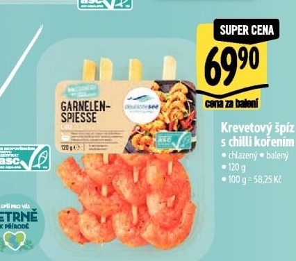 Krevetový špíz s kořením Deutsche See