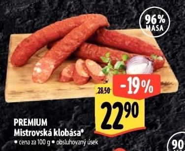 Mistrovská klobása Premium Albertovo uzenářství